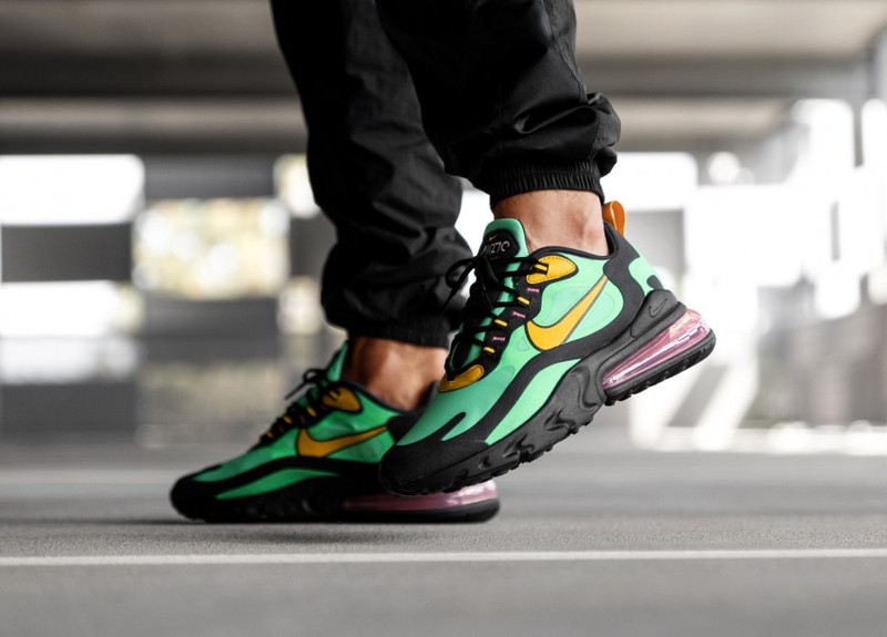 Nike air max 270 react black and clearance green